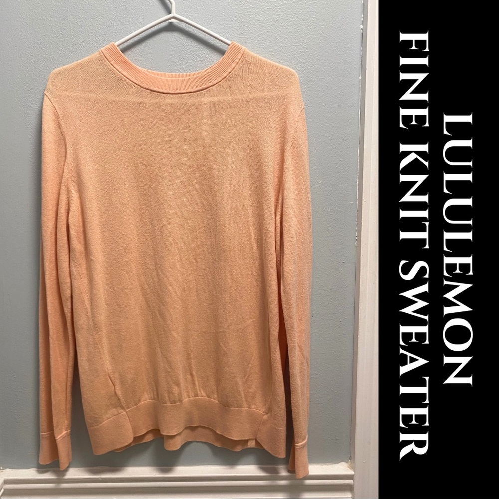 lululemon athletica Peach Crewneck Sweater